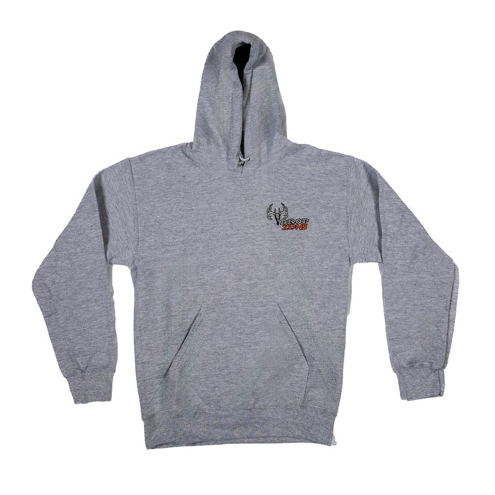 Gray Hockey Lace Hoodie - Drop Zone Hunting
