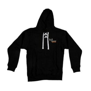 Black Hockey Lace Hoodie - Drop Zone Hunting